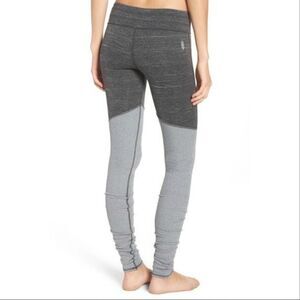 Free People Movement Evolution Yoga Two Tone Gray Color-Block Leggings